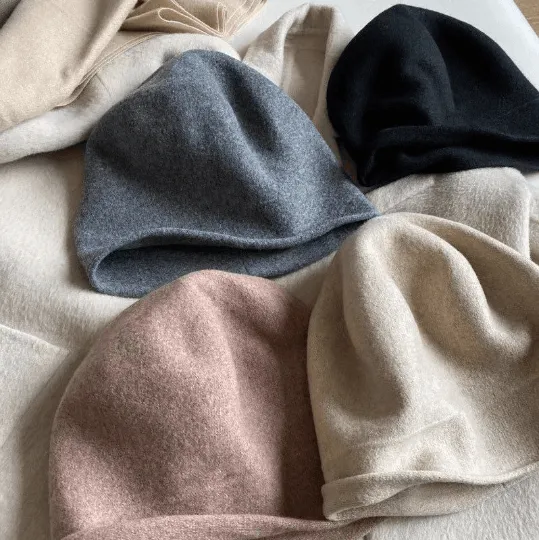 4 Way Women Cashmere Wool Beret Beanie Hat