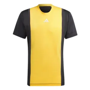adidas Mens Pro Freelift 3D Padel T-Shirt - Spark Yellow / Black