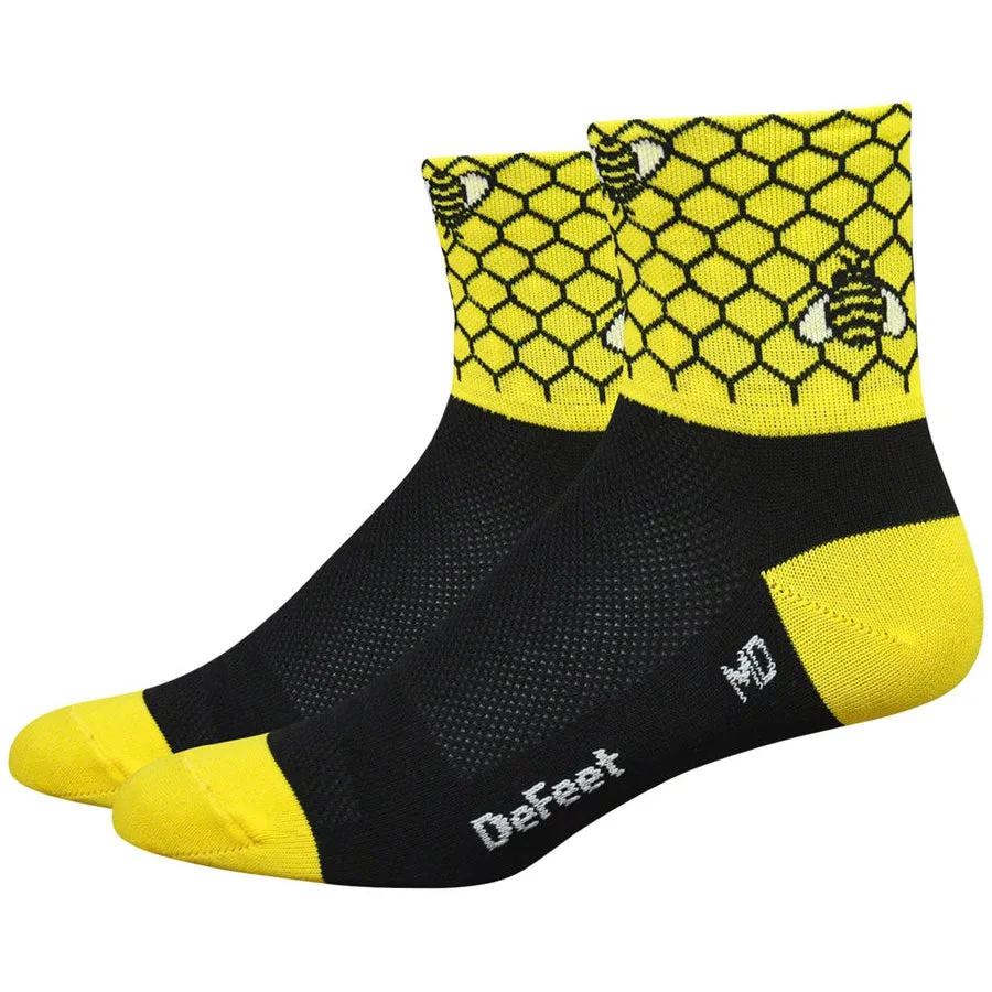 Aireator Bee Aware Bike Socks - Yellow/Black