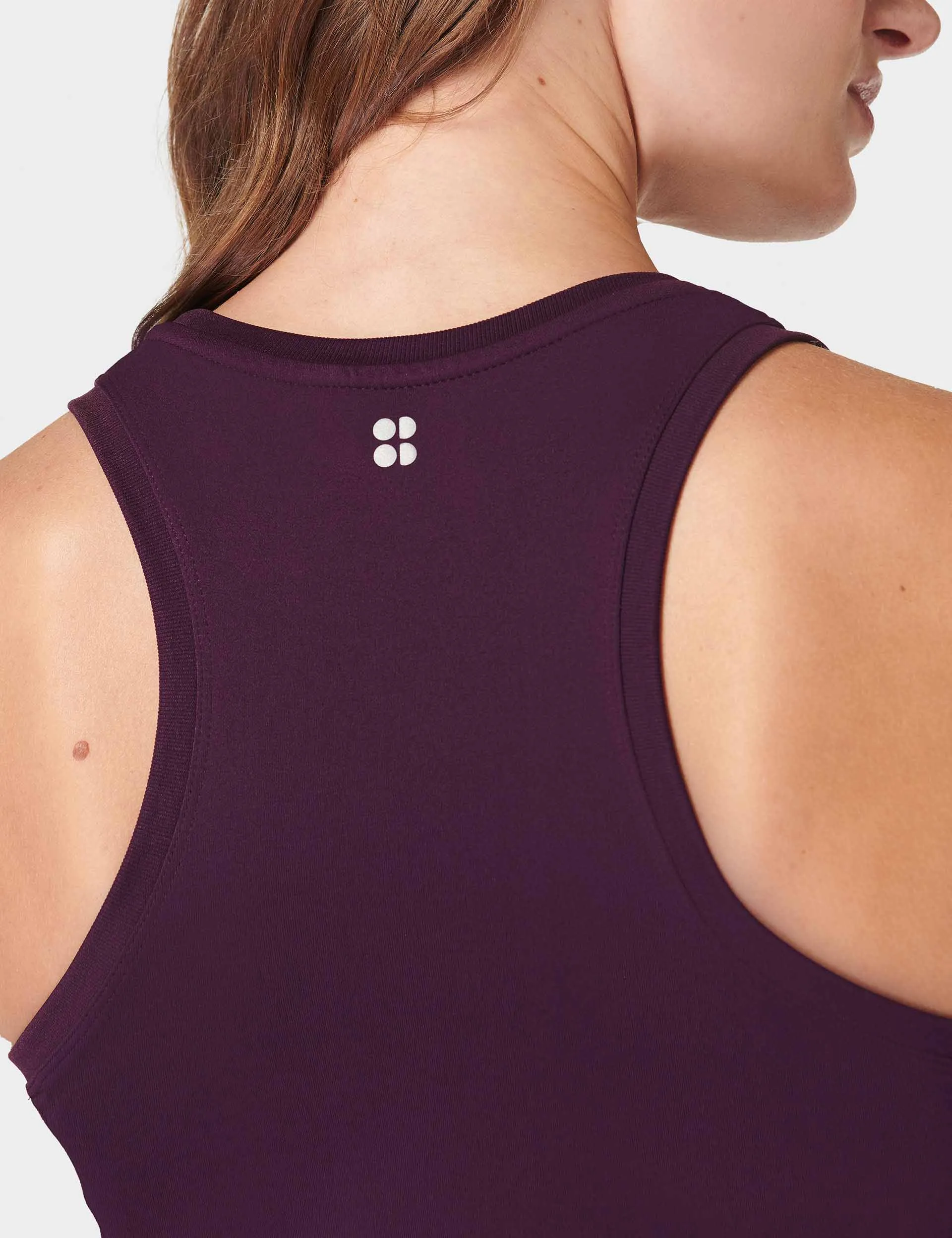 Athlete Seamless Gym Vest - Midnight Cherry Purple