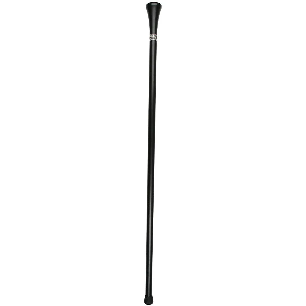 Best Grandpa Top Walking Stick w/ Black Beechwood Shaft & Pewter Collar