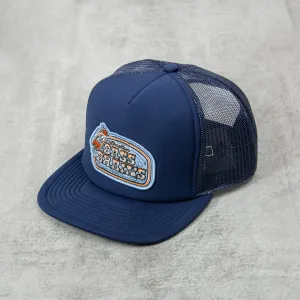 Brixton Bass Brains Boat Trucker - Washed Navy