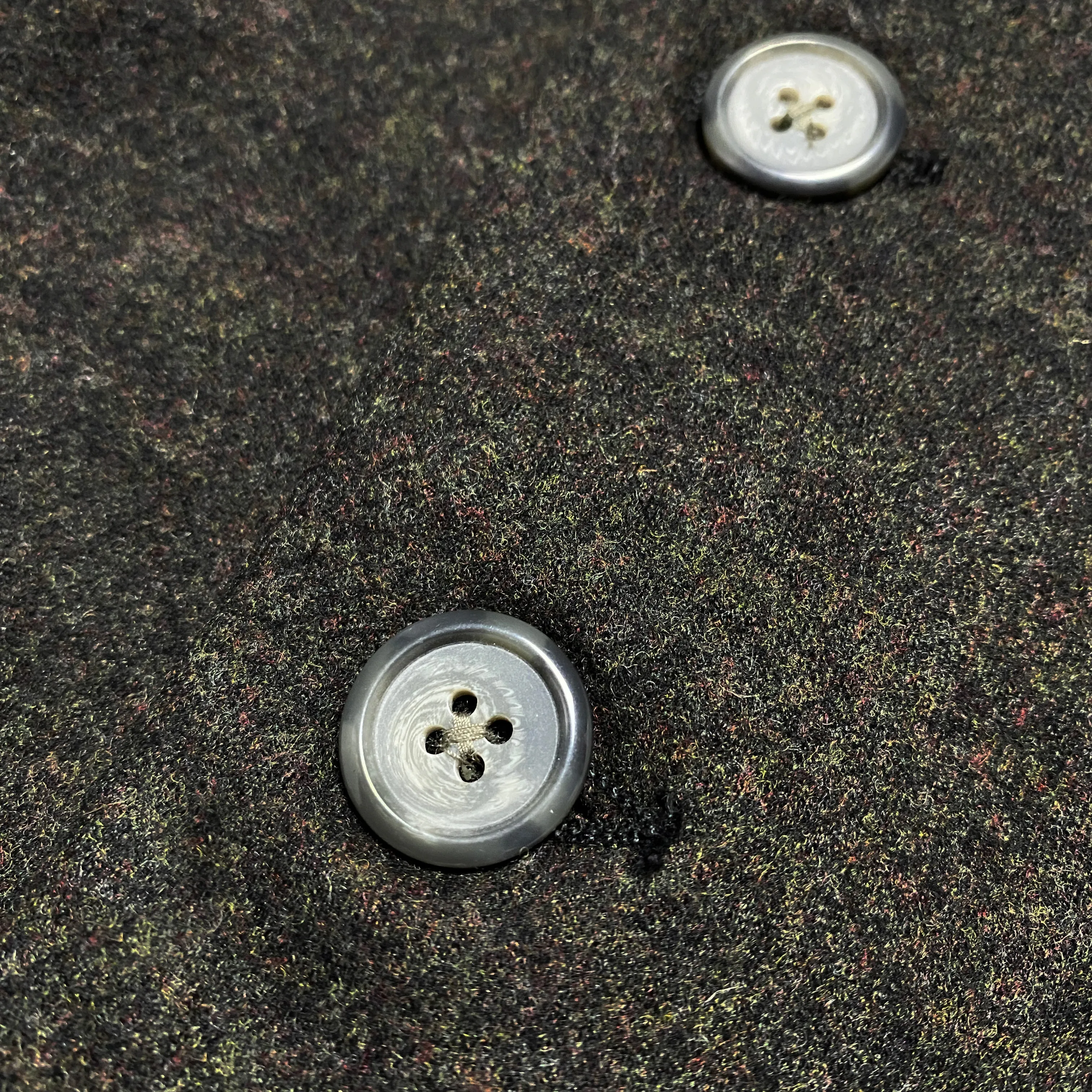 BZEN M.3348 DUBLIN REGULAR FIT WOOL BLEND 6 BUTTON 2 POCKET VEST-BROWN GREEN