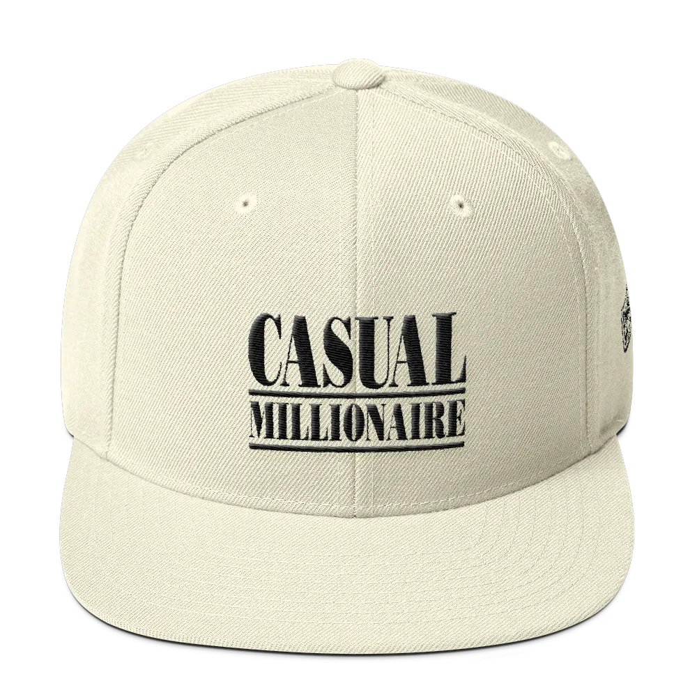 CAUSAL MILLIONAIRE WOOL SNAPBACK