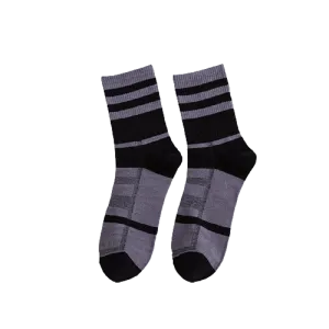 Chokore Dark Grey And Black Men's Cotton Socks