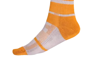 Chokore Light Grey And Orange Men's Cotton Socks