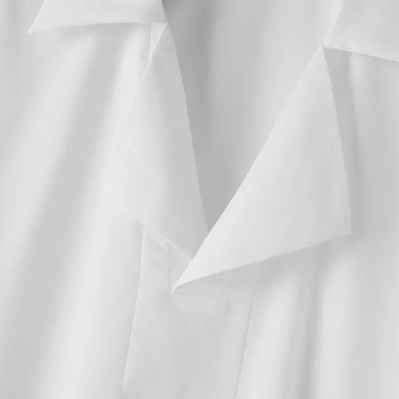 Elegant Draped Collar Statement Shirt