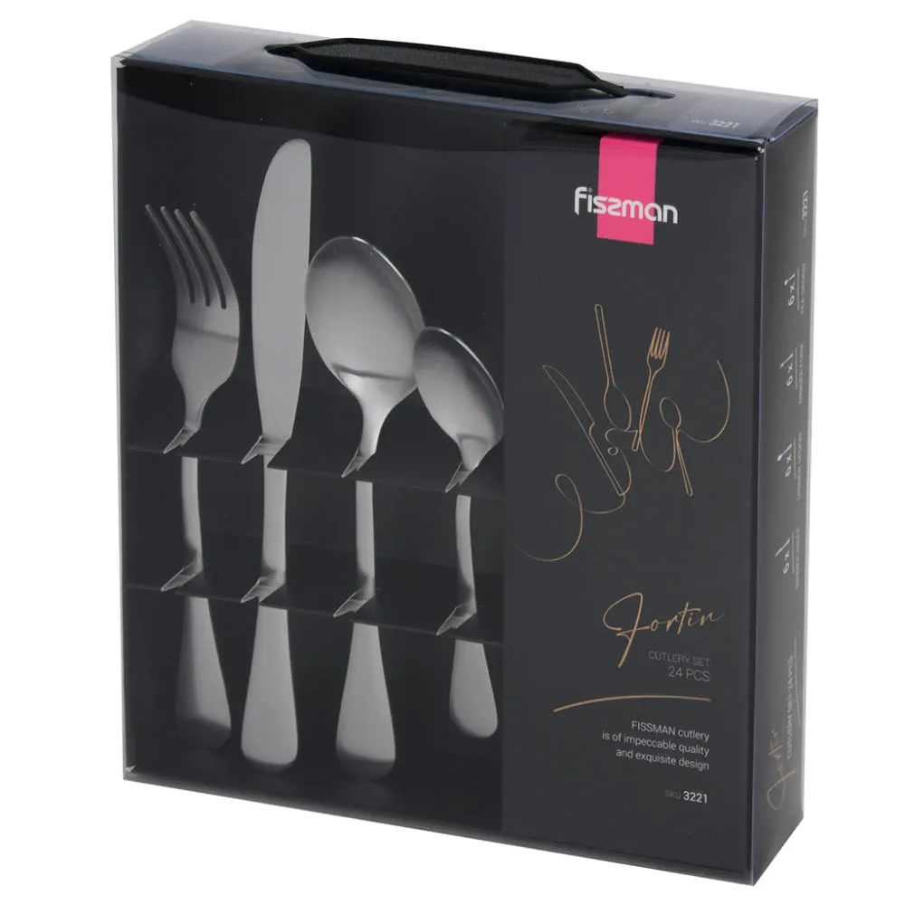 Fissman 24-Piece Cutlery Set, Stainless Steel Cutlery Set Fortin Series