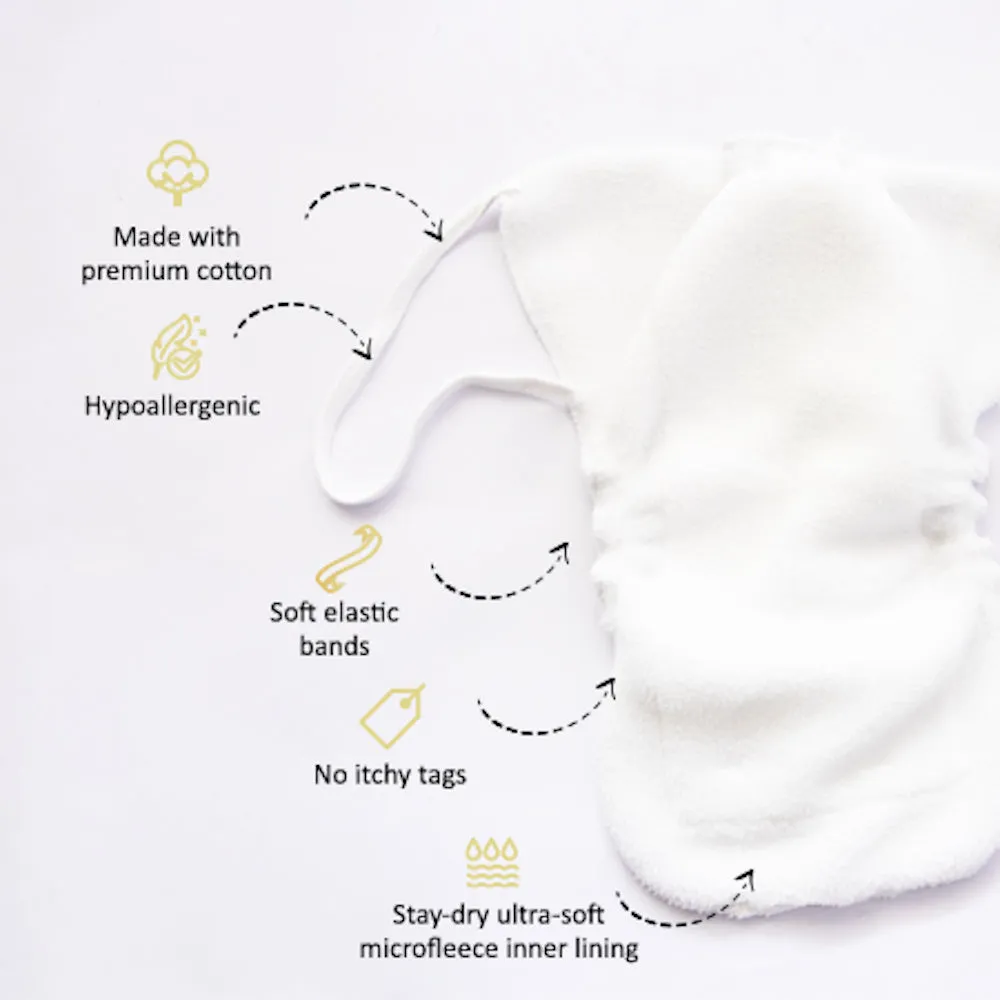 Green Hearts - Everyday Essentials Nappy & Vest (Set of 4)