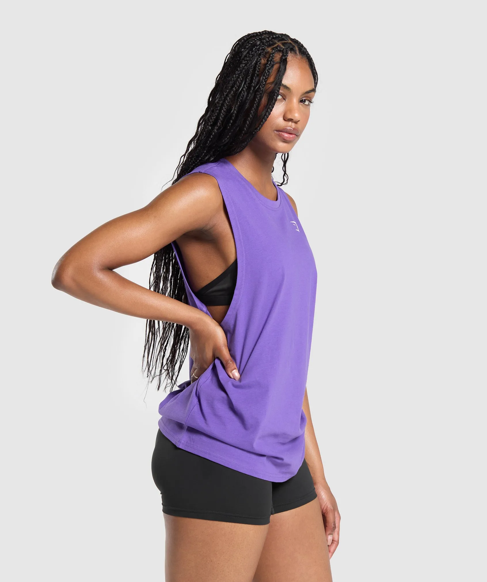 Gymshark Training Drop Arm Tank - Stellar Purple