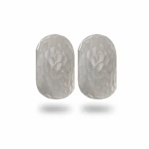 Hammered Silver Tone Matte Reversible Hugs®