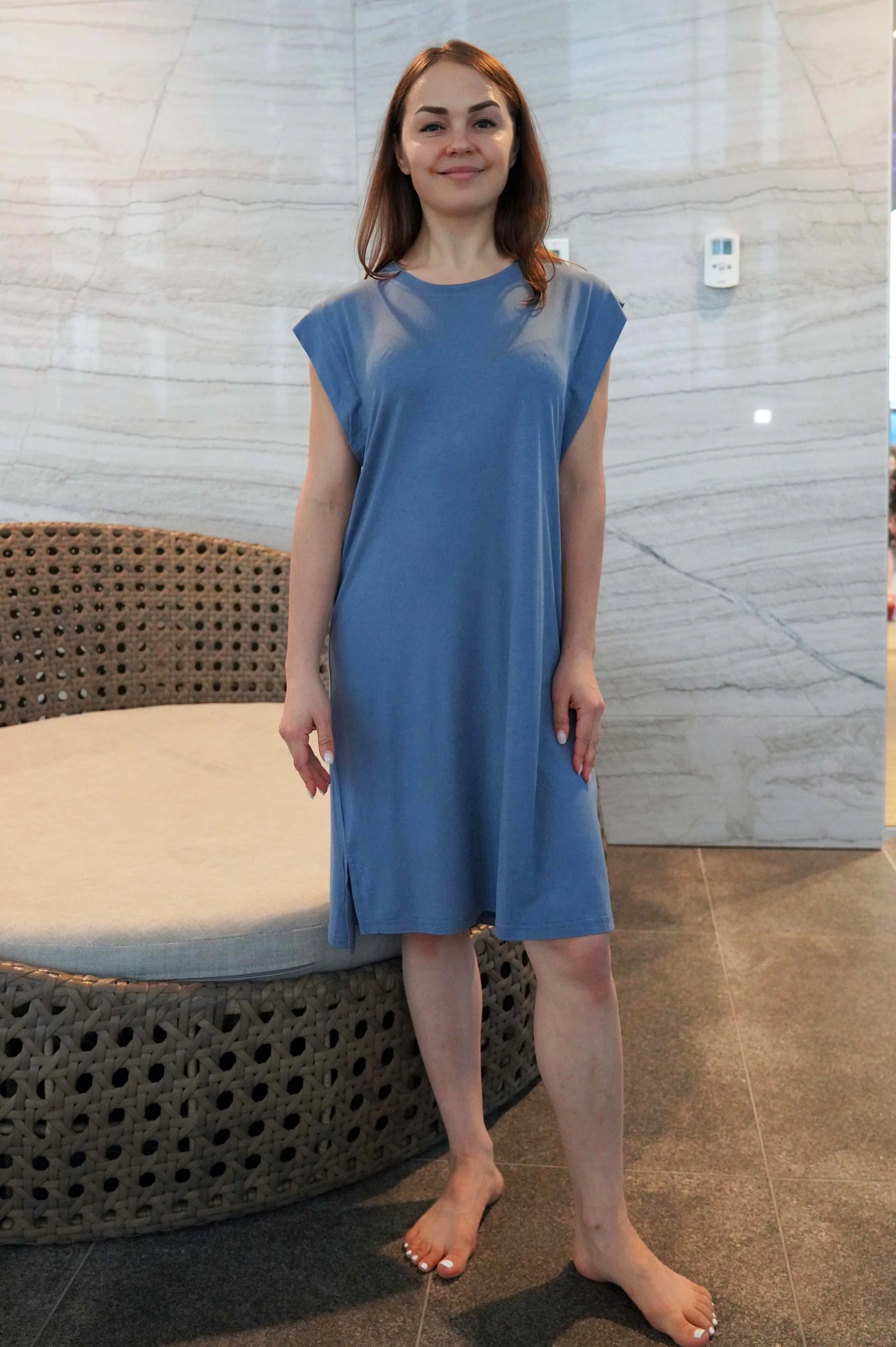 HAYDEN BAMBOO-BLEND PJ DRESS (Final Sale)