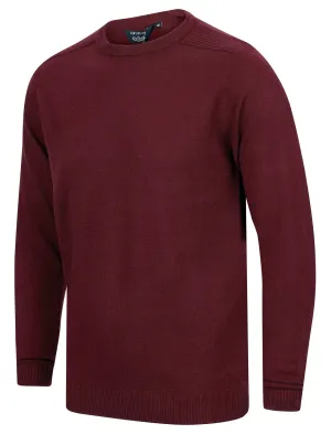 Kano Crew Neck Knitted Jumper in Zinfandel - Kensington Eastside