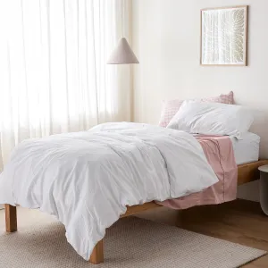 Leo Washed Cotton - White Kids Bedding