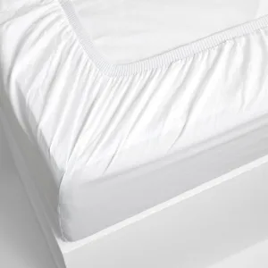 Leo Washed Cotton - White Kids Fitted Sheet