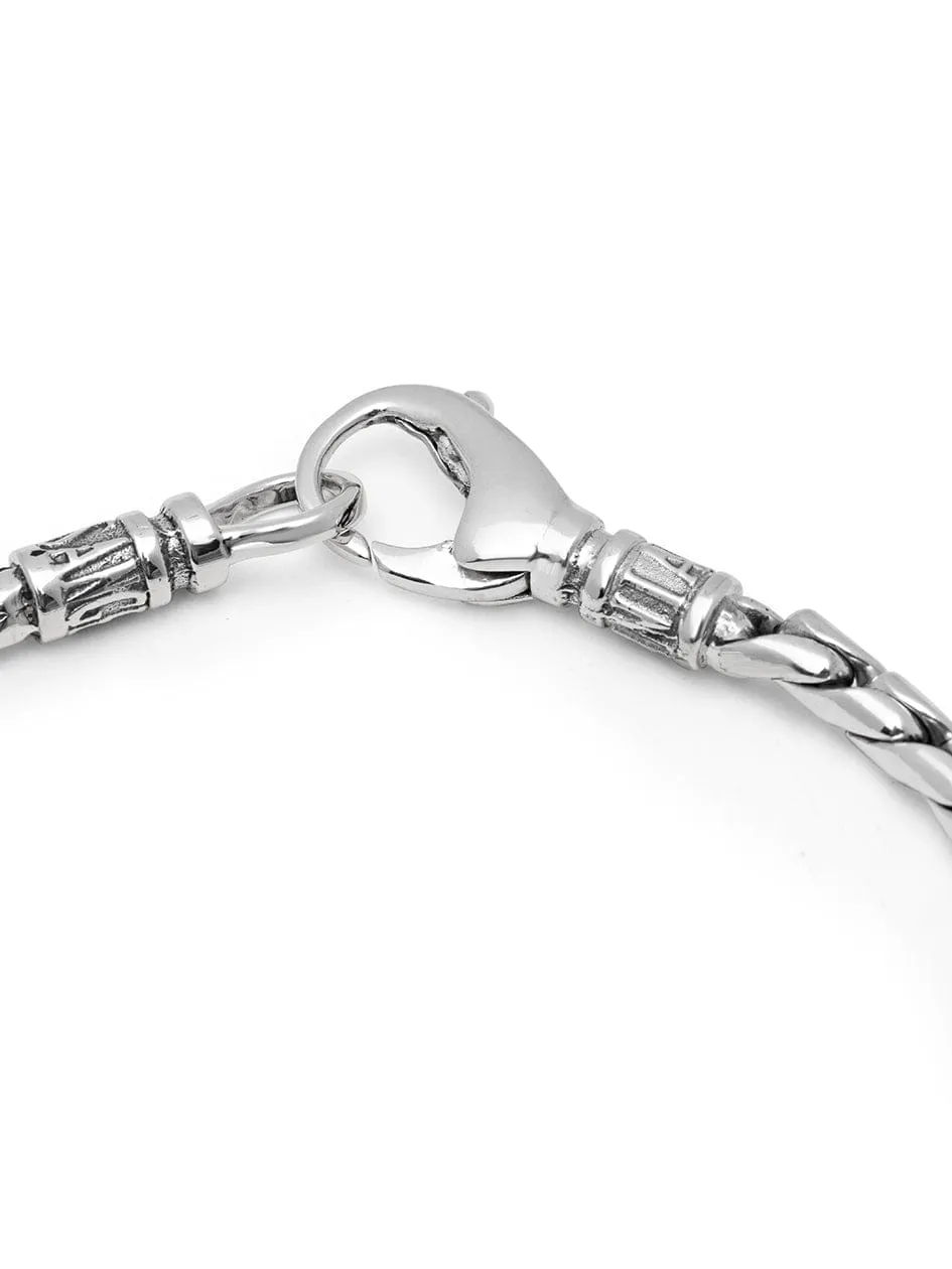 Men's Sterling Silver 3mm Round Chain Bracelet
