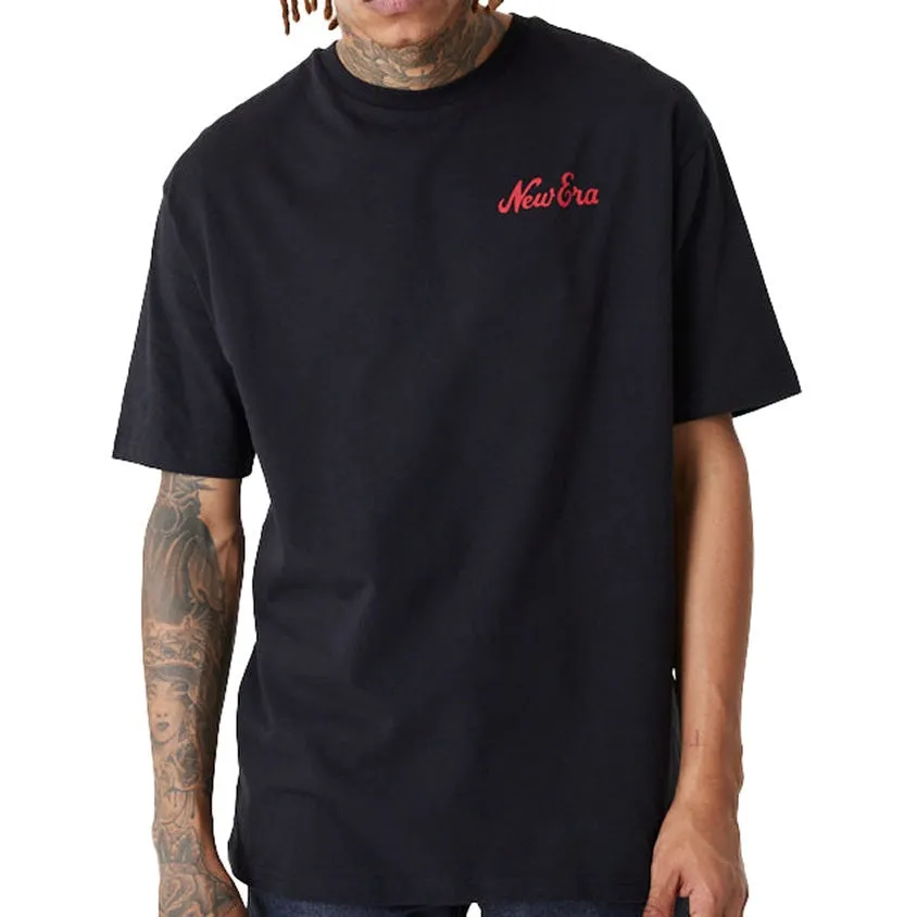 New Era Mens Character Oversized T Shirt Black