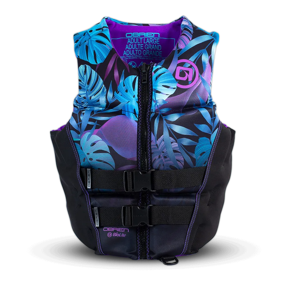 OBrien Womens Flex V Back CGA Wake Vest-Purple