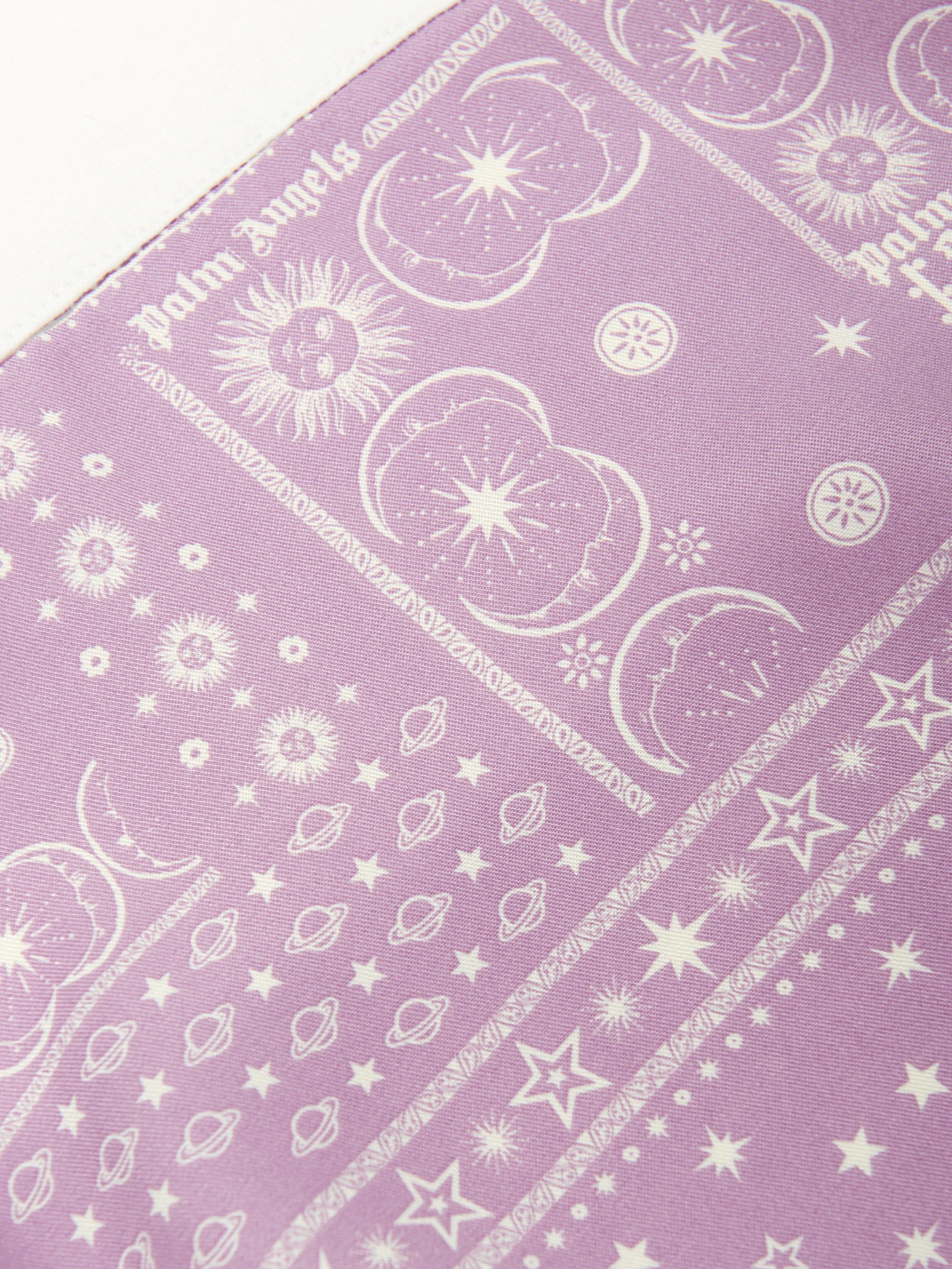 Palm Angels Girls Astro Paisley Dress in Purple