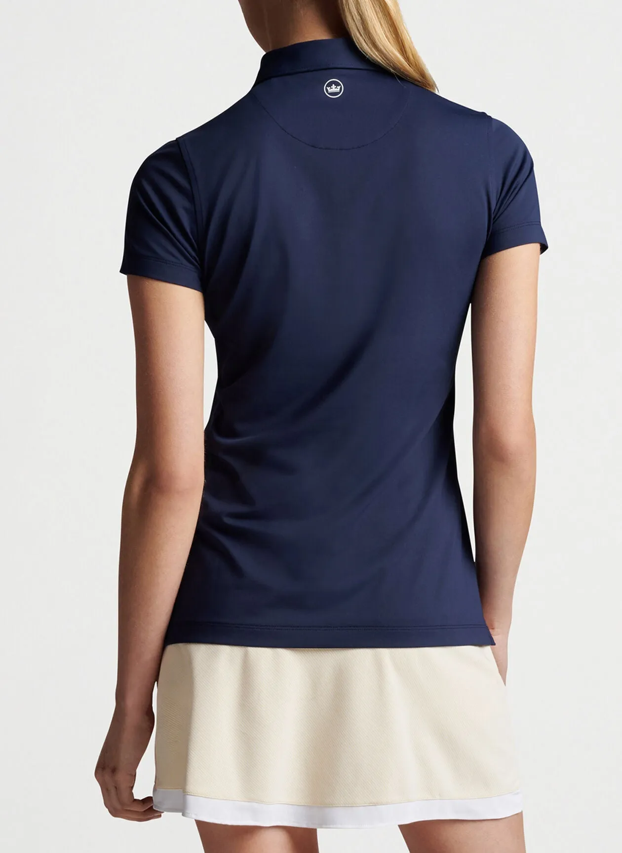 Peter Millar Womens Button Custom Polos, Navy