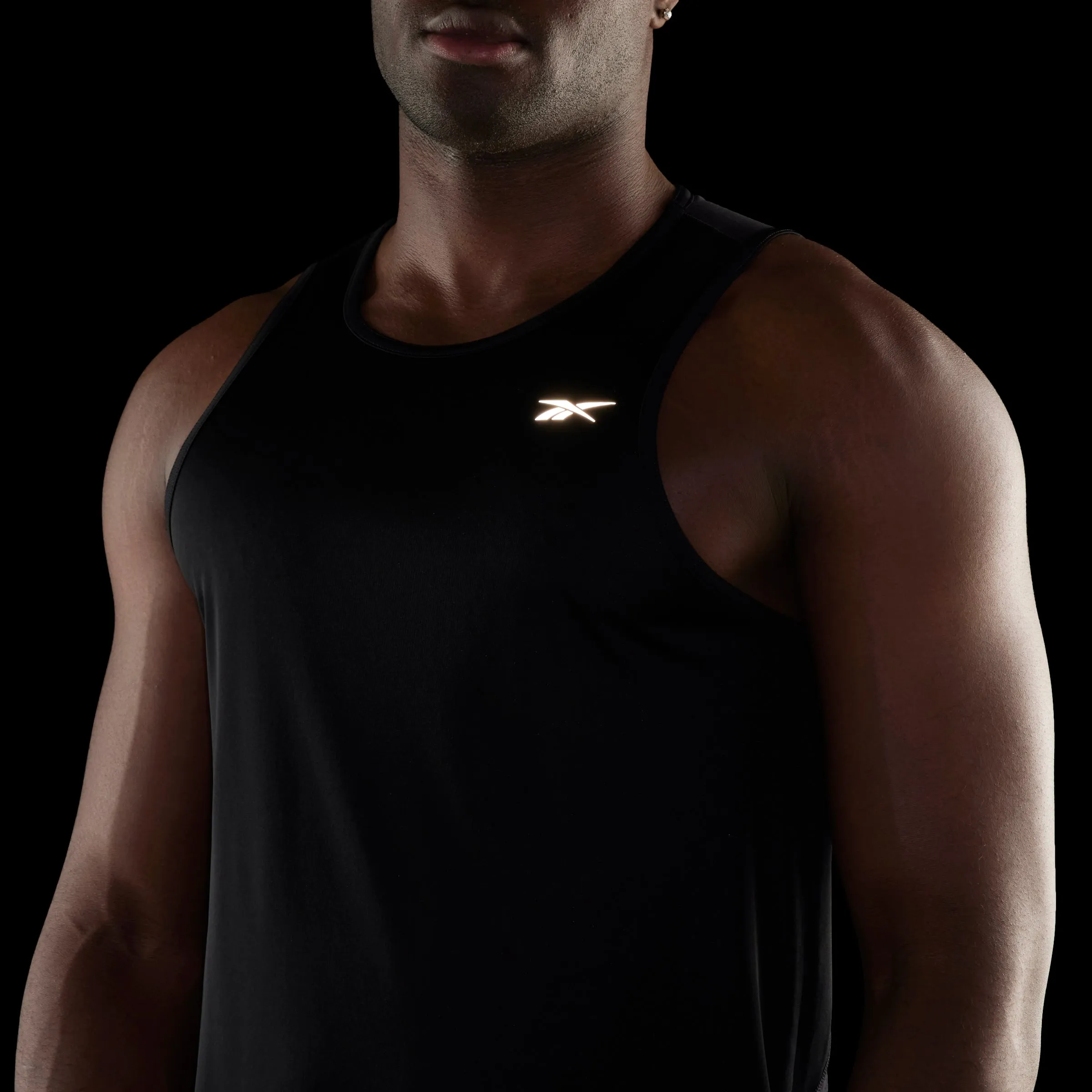 Reebok Apparel Men Running Speedwick Tank Top Black