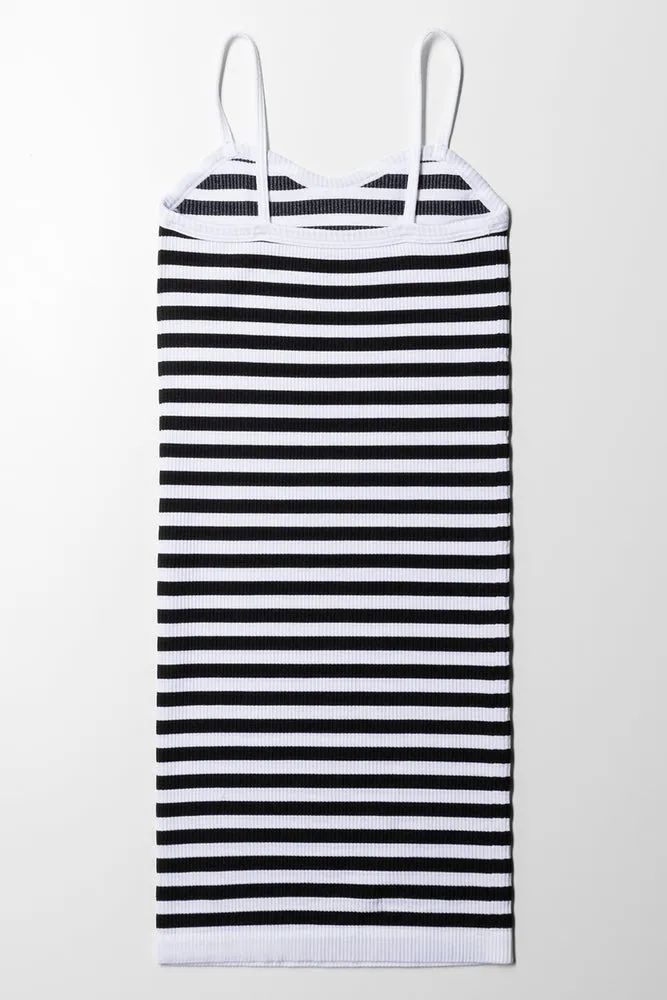 Seamless Strappy Dress Black