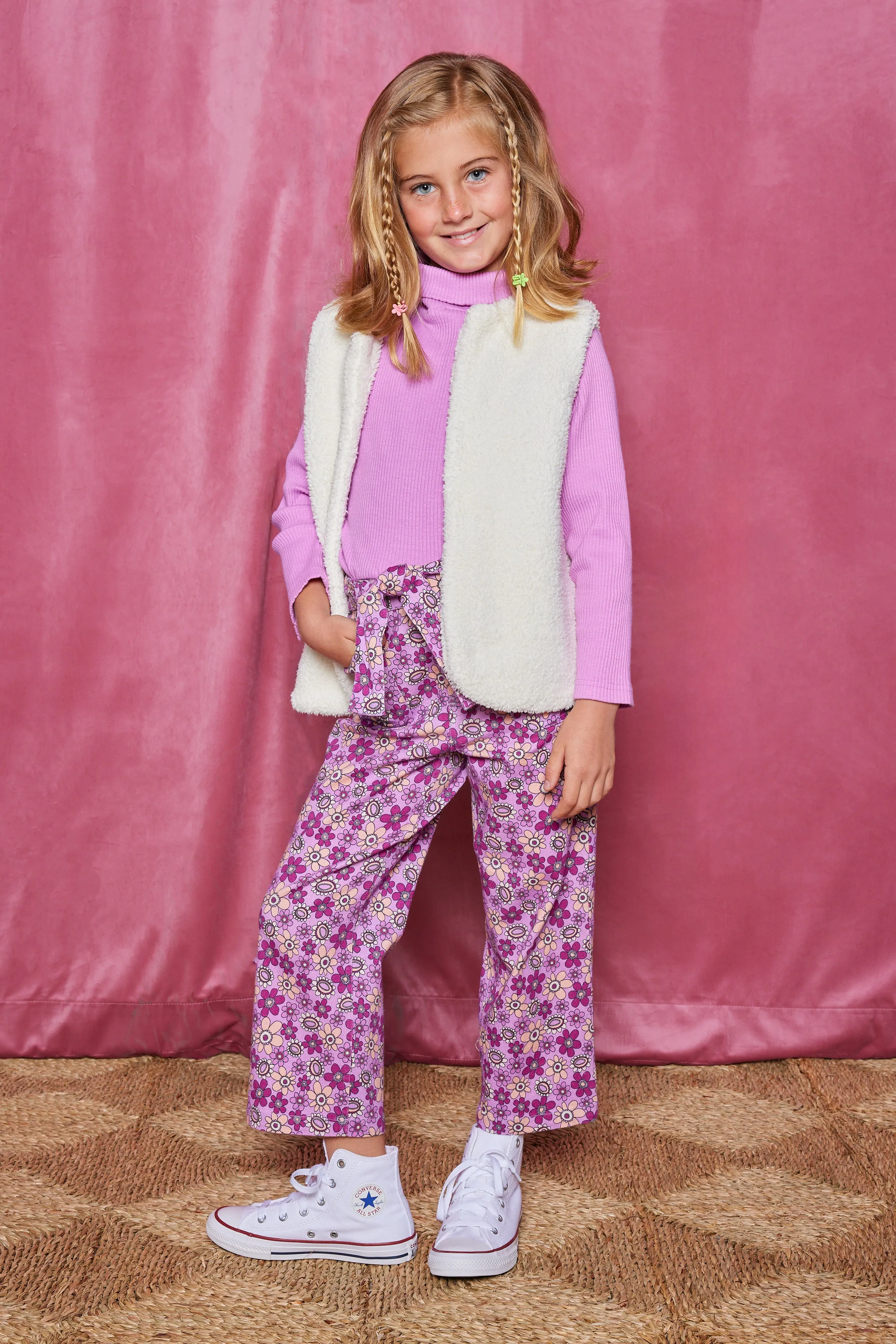Sherpa Vest - Petal