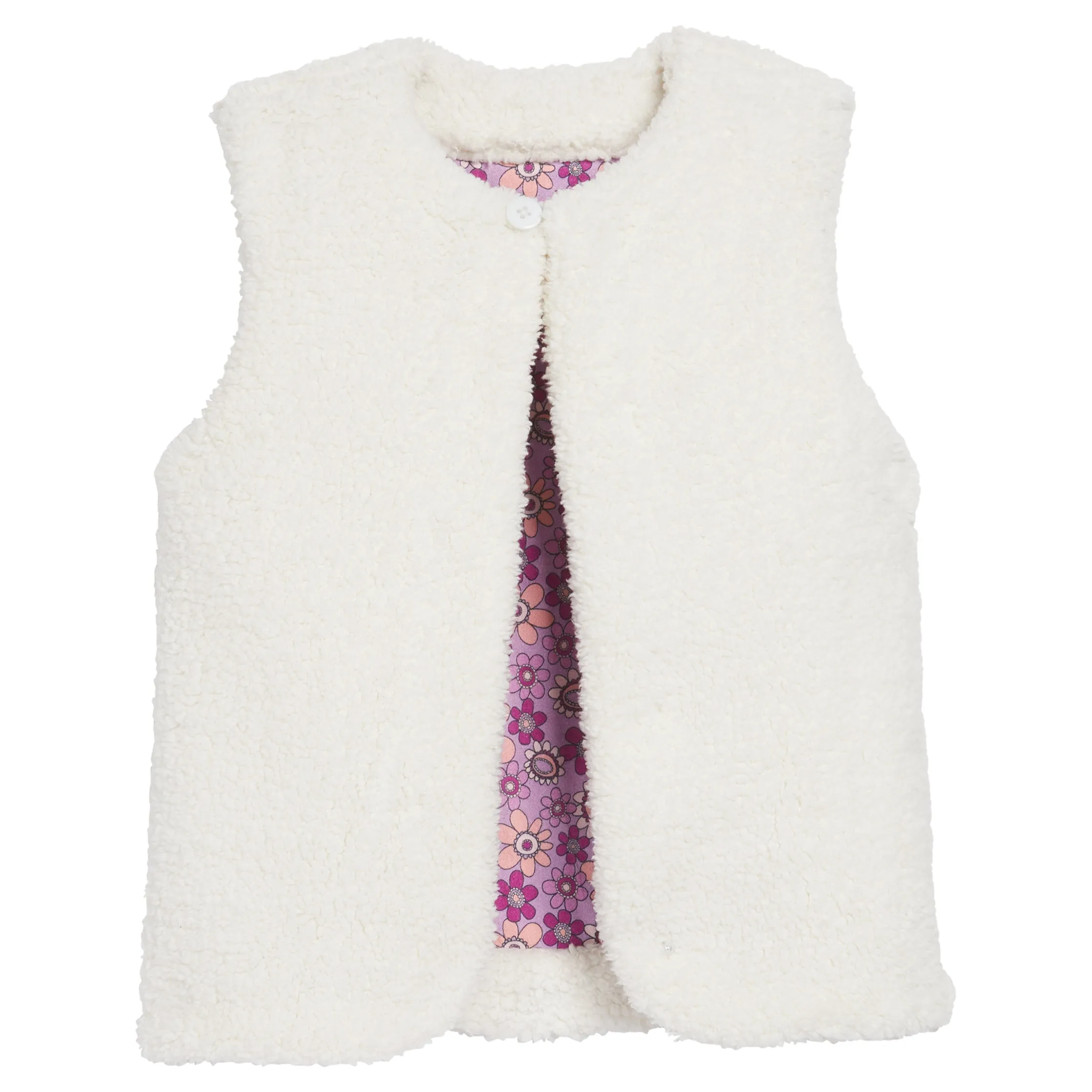 Sherpa Vest - Petal
