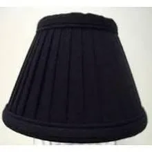 Sophisticated Black Clip-On Shade with Gold Lining