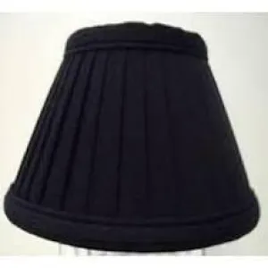 Sophisticated Black Clip-On Shade with Gold Lining