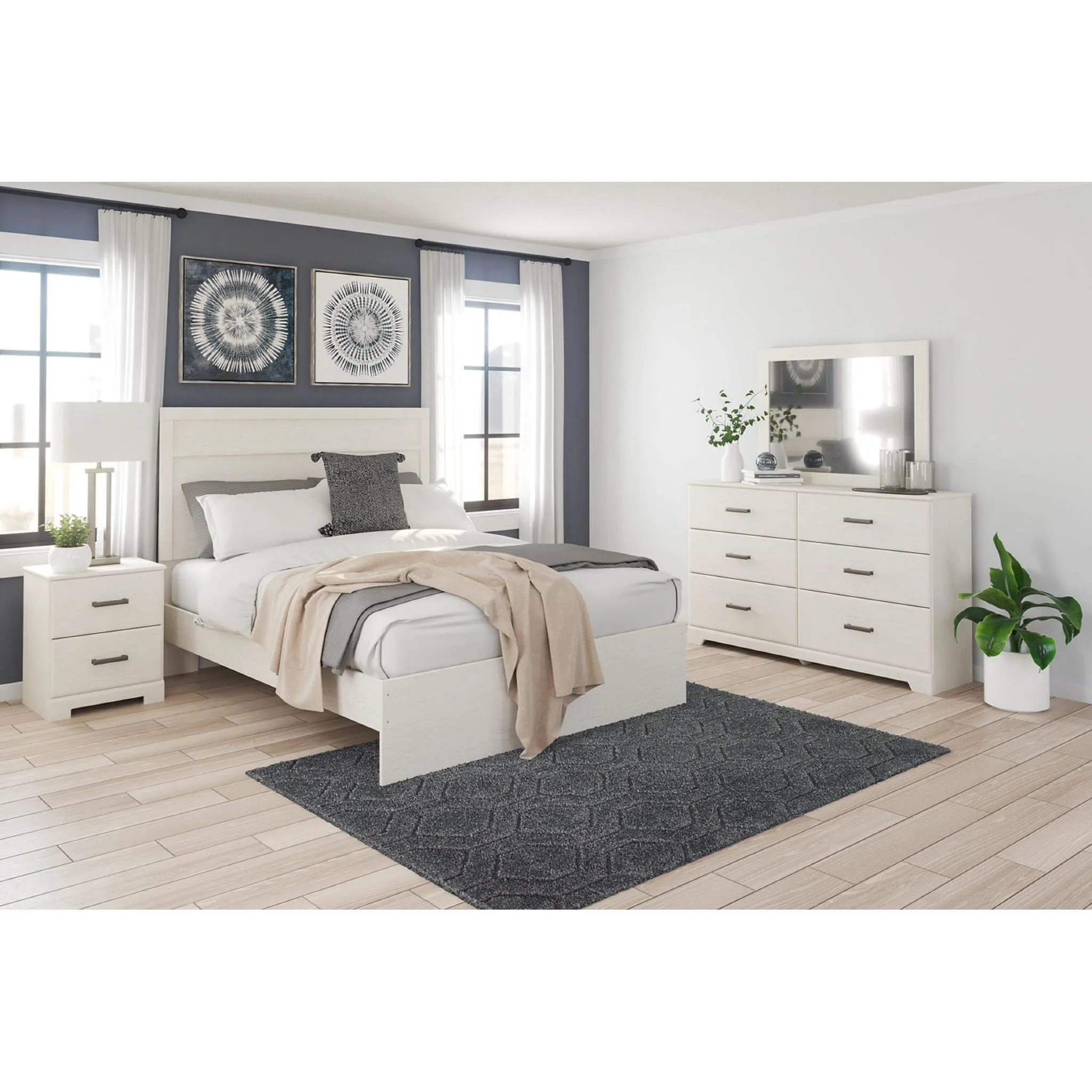 Stelsie Panel Bedroom - White
