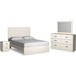 Stelsie Panel Bedroom - White