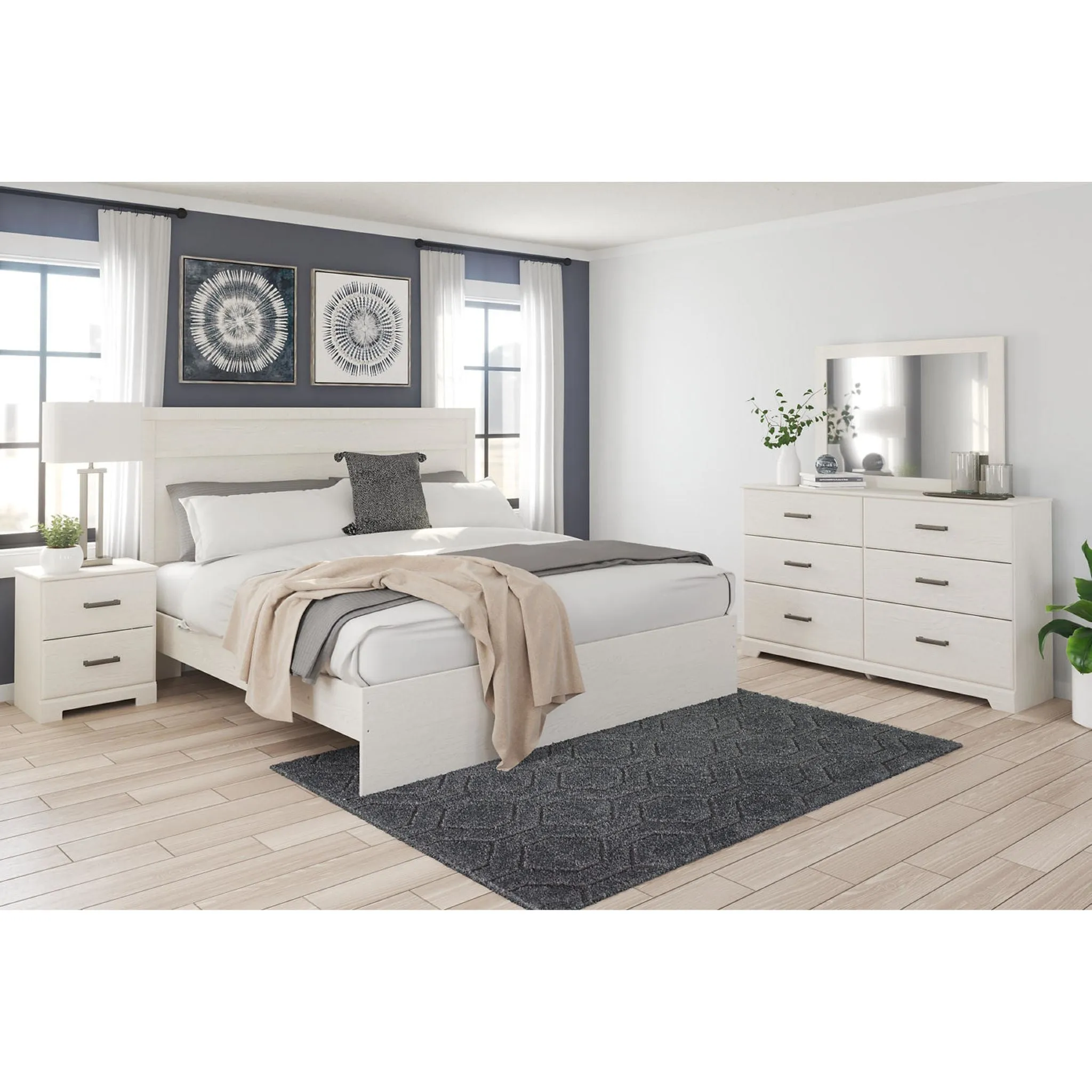Stelsie Panel Bedroom - White
