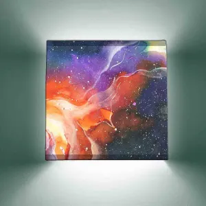Stylish Square Wall Lamp Night Light - Galaxy