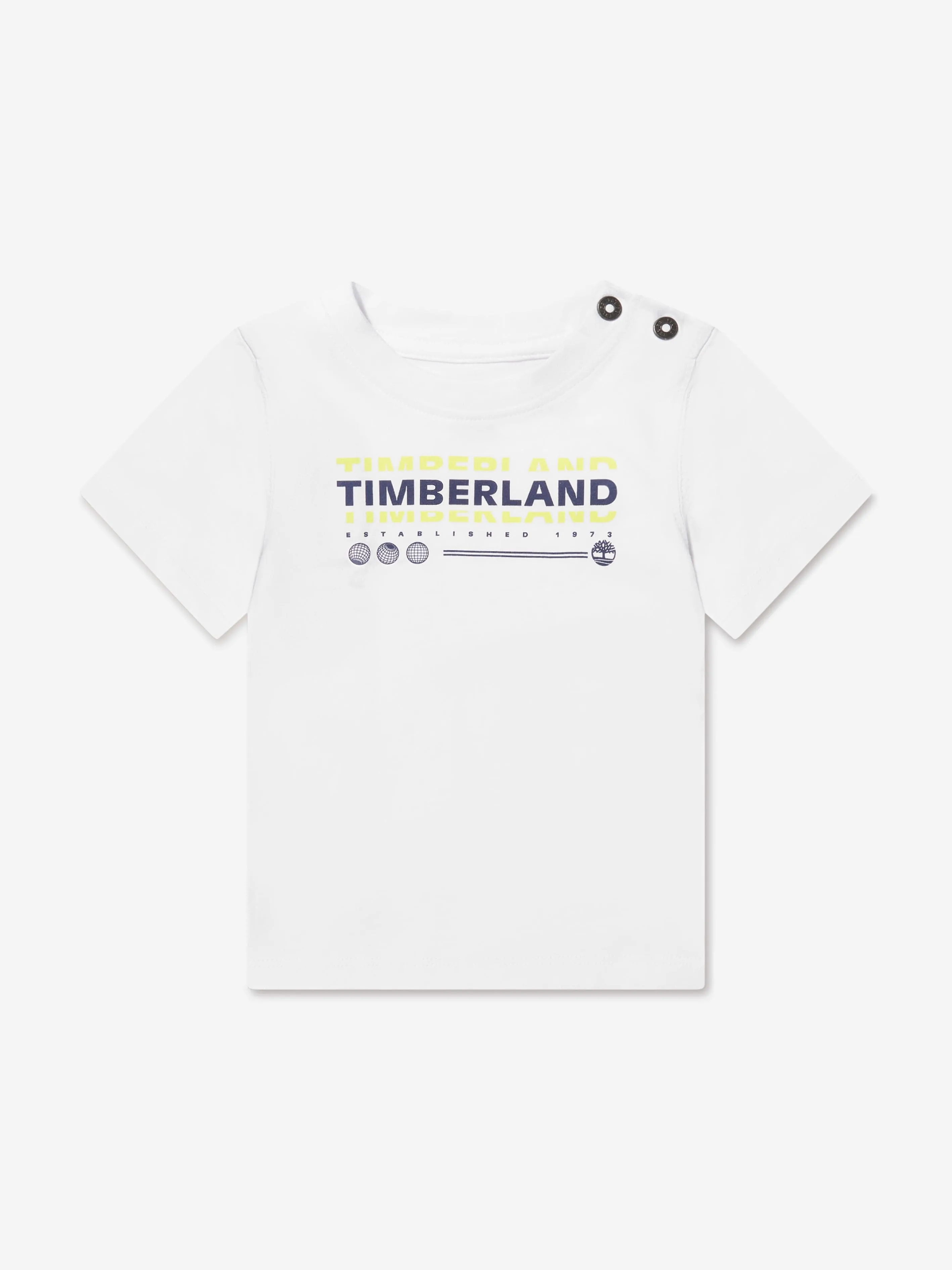 Timberland Baby Boys Organic Cotton T-Shirt And Shorts Set in Yellow
