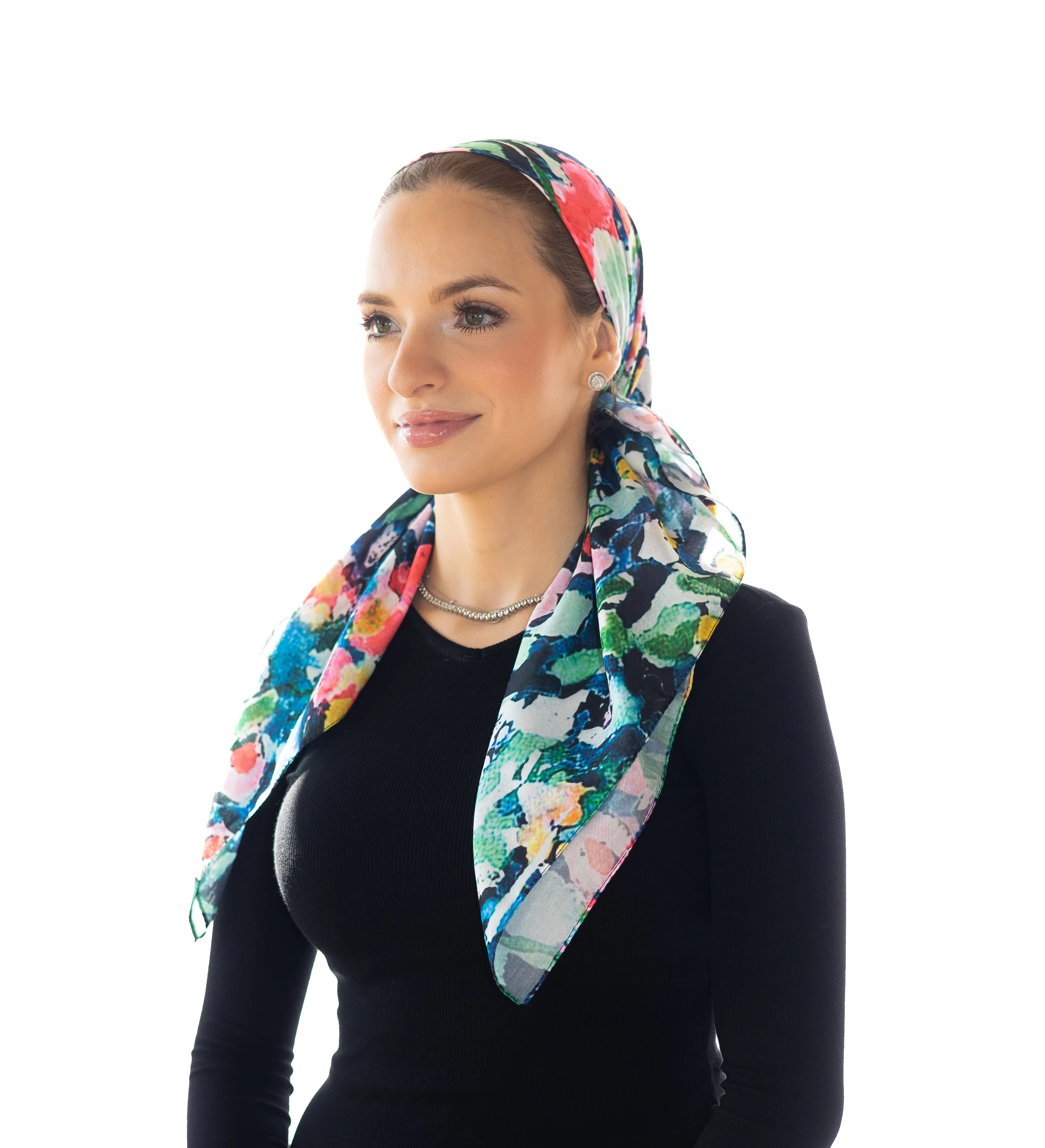 Vivid Flora Head Scarf