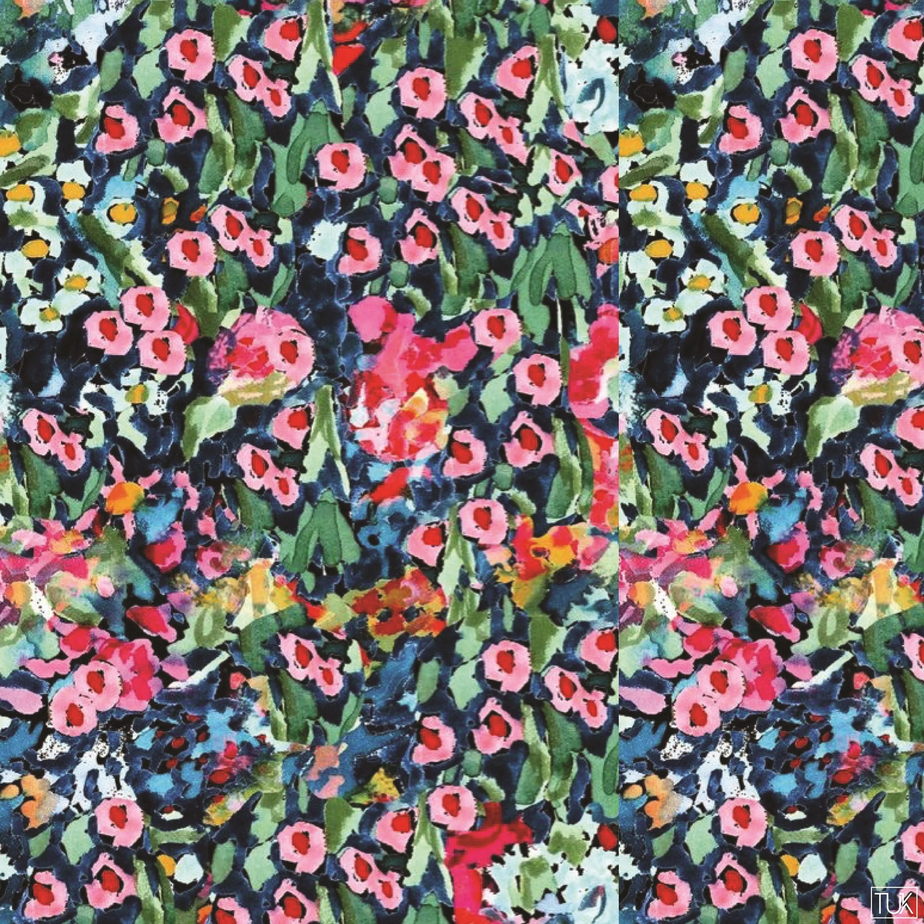 Vivid Flora Head Scarf
