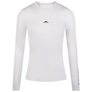 Womens Tekla Crew Neck Top White - AW23